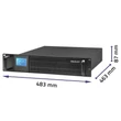 Kép 10/12 - Qoltec 1kVA UPS RACK szünetmentes tápegység
