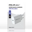 Kép 5/8 - Qoltec 20W szupergyors PD töltő fehér színben