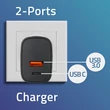 Kép 2/7 - Qoltec GaN POWER PRO töltő 30W fekete színben