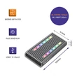 Kép 3/13 - Qoltec M.2 SSD ház 4TB SATA NVMe USB-C RGB LED