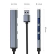 Kép 11/11 - Qoltec 4 az 1-ben USB 3.0 Hub Adapter szürke színben