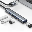 Kép 3/11 - Qoltec 4 az 1-ben USB 3.0 Hub Adapter szürke színben