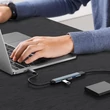 Kép 5/11 - Qoltec 4 az 1-ben USB 3.0 Hub Adapter szürke színben