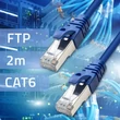 Kép 2/10 - Qoltec 2m CAT6 Patch kábel aranyozott RJ-45 csatlakozókkal