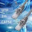 Kép 2/10 - Qoltec 2m CAT5e UTP patch kábel aranyozott RJ-45 csatlakozókkal
