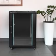 Kép 6/10 - Qoltec 19" RACK szekrény edzett üvegajtókkal
