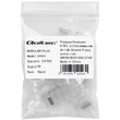 Kép 4/7 - Qoltec RJ45 átmenő csatlakozó dugó CAT5e 10 darab