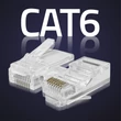 Kép 3/6 - Qoltec RJ45 CAT6 átmenő csatlakozó dugó 100 darab