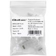 Kép 4/6 - Qoltec RJ45 átmenő csatlakozó dugó CAT6 10 darab