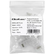 Kép 2/5 - Qoltec RJ45 moduláris csatlakozó CAT6 aranyozott érintkezőkkel