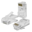 Kép 1/7 - Qoltec RJ45 átmenő csatlakozó dugó CAT5e 10 darab