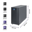 Kép 4/10 - Qoltec 10kVA szünetmentes tápegység tiszta szinuszhullámmal