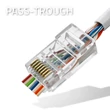 Kép 2/6 - Qoltec RJ45 átmenő csatlakozó dugó CAT6 10 darab