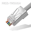 Kép 2/6 - Qoltec RJ45 Átmenő csatlakozó dugó CAT5e 100 darab