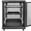 Kép 2/9 - Qoltec 24 portos masszív acél patch panel fekete színben