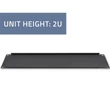 Kép 4/8 - Qoltec 2U acél takarópanel 19" RACK szekrényhez