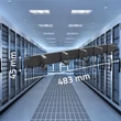Kép 5/7 - Qoltec 19-os rackhez való masszív acél kábelrendező