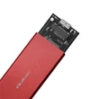 Kép 8/9 - Qoltec alumínium ház M.2 SSD meghajtóhoz, piros színben