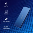 Kép 2/9 - Qoltec alumínium ház M.2 SSD meghajtóhoz kék színben