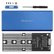 Kép 9/9 - Qoltec alumínium ház M.2 SSD meghajtóhoz kék színben
