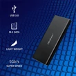 Kép 2/9 - Qoltec alumínium ház M.2 SSD meghajtóhoz, fekete színben