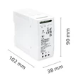 Kép 6/9 - Qoltec 40W DIN sínre szerelhető tápegység UPS funkcióval
