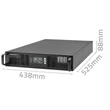 Kép 10/11 - Qoltec 3kVA szünetmentes tápegység rack szereléshez