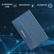 Kép 3/11 - Qoltec alumínium ház 2.5'' SSD HDD-hez, kék színben
