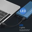 Kép 4/11 - Qoltec alumínium ház 2.5'' SSD HDD-hez, kék színben