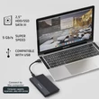Kép 2/10 - Qoltec fekete alumínium ház SSD és HDD-hez