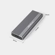 Kép 11/14 - Qoltec alumínium ház SSD M.2 SATA 2TB szürke színben