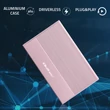 Kép 3/10 - Qoltec rózsaszín alumínium ház 2.5'' SSD HDD-hez