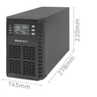 Kép 11/13 - Qoltec 1kVA szünetmentes tápegység UPS LCD kijelzővel