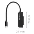 Kép 7/9 - Qoltec SATA adapter 2.5'' HDD és SSD USB-C csatlakozóval