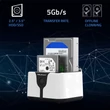 Kép 2/13 - Qoltec HDD SSD dokkoló állomás 2.5" 3.5"