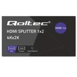 Kép 11/11 - Qoltec Aktív HDMI Elosztó 2 x HDMI 4K x 2K