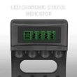 Kép 5/10 - Qoltec Ni-MH akkumulátortöltő LCD kijelzővel és USB kábellel