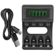 Kép 7/10 - Qoltec Ni-MH akkumulátortöltő LCD kijelzővel és USB kábellel