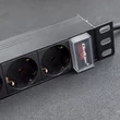 Kép 7/11 - Qoltec 10'' Alumínium elosztó RACK 4 SCHUKO aljzattal