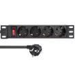 Kép 10/11 - Qoltec 10'' Alumínium elosztó RACK 4 SCHUKO aljzattal