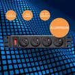Kép 3/11 - Qoltec 10'' alumínium elosztó RACK 4 francia aljzattal