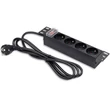 Kép 8/11 - Qoltec 10'' alumínium elosztó RACK 4 francia aljzattal