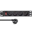 Kép 10/11 - Qoltec 10'' alumínium elosztó RACK 4 francia aljzattal