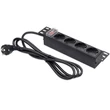 Kép 8/11 - Qoltec 10'' Alumínium elosztó RACK 4 SCHUKO aljzattal