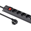 Kép 1/11 - Qoltec 1U alumínium elosztó RACK-hez 16A