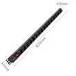 Kép 8/11 - Qoltec 1U alumínium elosztó RACK-hez 16A