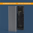 Kép 6/10 - Qoltec alumínium M.2 SSD ház grafit színben