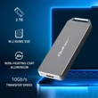 Kép 2/14 - Qoltec Mini Alumínium Ház M.2 SSD 2TB ezüst színben