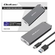 Kép 6/14 - Qoltec Mini Alumínium Ház M.2 SSD 2TB ezüst színben