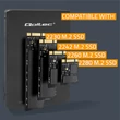 Kép 4/7 - Qoltec alumínium M.2 SSD adapter fekete színben